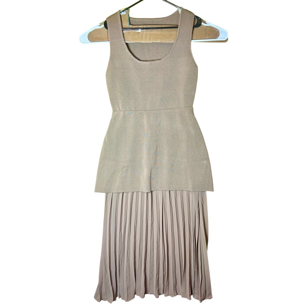 XL Stretch Brown Boutique Dress - New & Never Worn